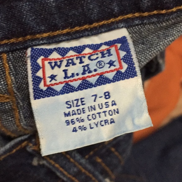 Vintage Watch L.A. Studded Ankle Slit Crop Denim - Picture 9 of 10